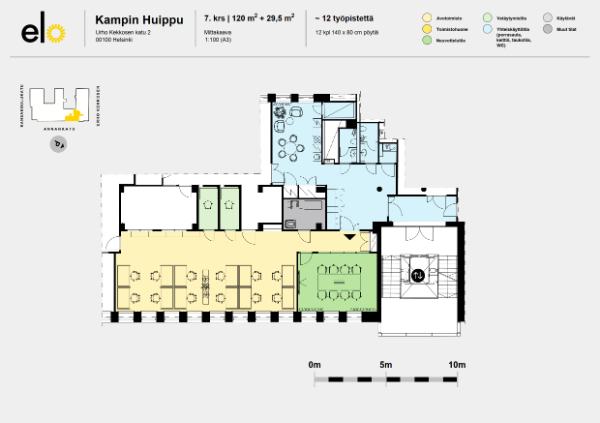 Annankatu 34, Helsinki, 149 m² toimisto